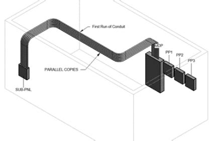 autodesk Revit multiple conduits